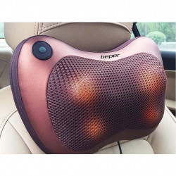 Beper 40.501 Massage Pillow, 20W, 4 massage rollers, Vibration, Brown