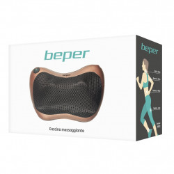 Beper 40.501 Massage Pillow, 20W, 4 massage rollers, Vibration, Brown
