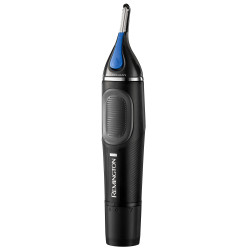 Remington NE3870 NANOSeries Lithium Detail Trimmer, 2 heads, Rounded tip, Waterproof, Black/Blue