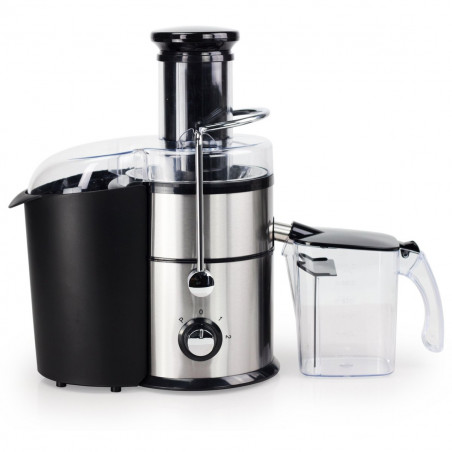 Storcator de fructe si legume Royalty Line RL-PJ-19002, 1000 W, 20 000 rpm/min, 3 viteze, 1 L, Anti-picurare, Inox/Negru