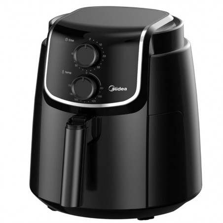 Friteuza cu aer cald AirFryer Midea MF-TN35D2, 1500W, 3.5 L, Tehnologie DUALCYCLONE Rapid Air, Timer, Negru