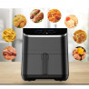 Midea MF-CN55D2 Hot Air Fryer, 1700W, 8 Programs, 4.8L, DUALCYCLONE Rapid Air Technology, Timer, Black