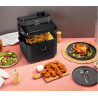 Midea MF-CY75A2 Hot Air Fryer, 1700W, 7.3L, LED Display, Dehydration, JuicyCrispy Technology, Gray