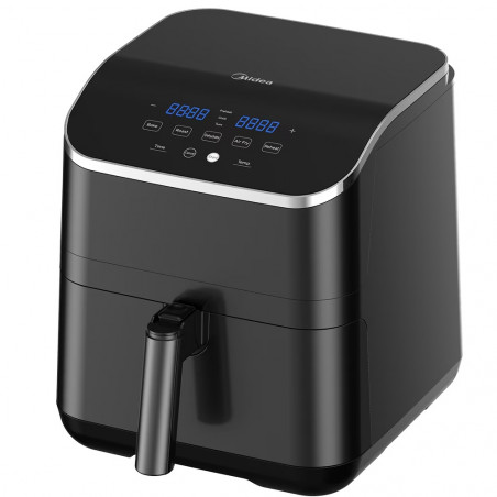 Midea MF-CN55D2 Hot Air Fryer, 1700W, 8 Programs, 4.8L, DUALCYCLONE Rapid Air Technology, Timer, Black