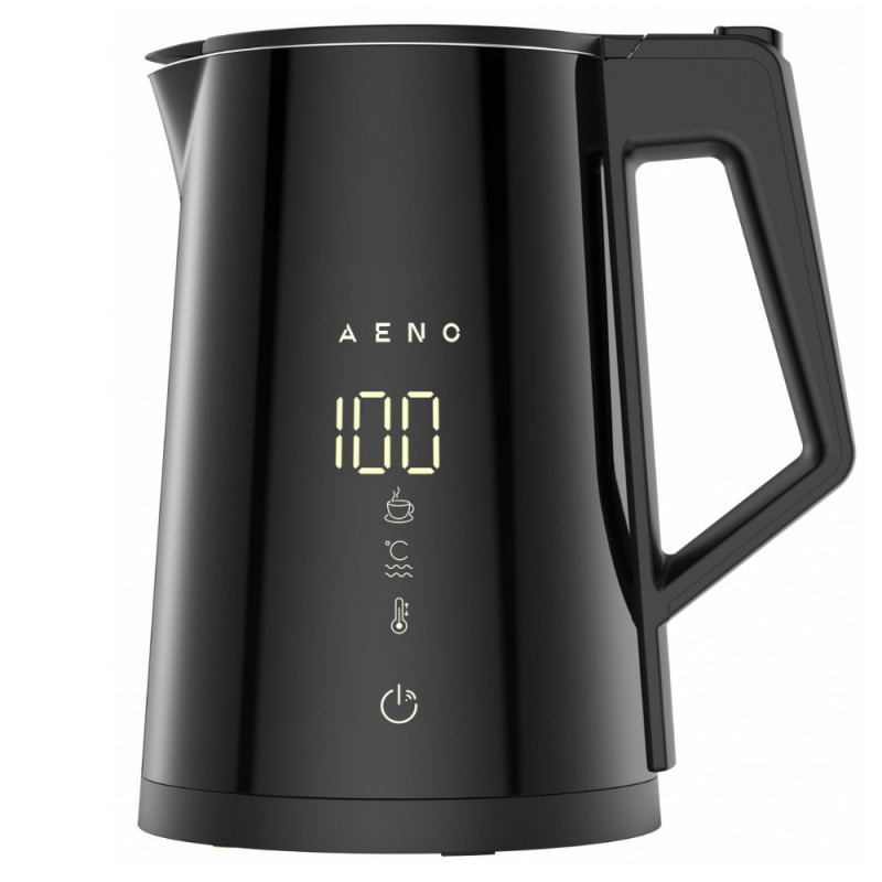 AENO EK7S AEK0007S Electric Kettle, 1.7L, WiFi, STRIX Protection, LED Display, Touch Screen, Black