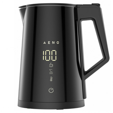 AENO EK7S AEK0007S Electric Kettle, 1.7L, WiFi, STRIX Protection, LED Display, Touch Screen, Black
