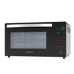 Електрическа Фурна AENO AEO0001,1600W, 30L, 8 Програми, Конвекция, Тоuch screen, LED дисплей, Осветление, Черен