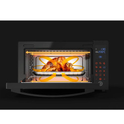 Електрическа Фурна AENO AEO0001,1600W, 30L, 8 Програми, Конвекция, Тоuch screen, LED дисплей, Осветление, Черен