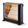 Кварцова печка KUMTEL HEATER KS-2760, 2200W, Защита при преобръщане, 4 Реотана, Термостат, Черен