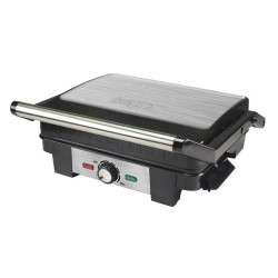 Gratar electric Beper P101TOS500, 2200W, Acoperire antiaderenta, Deschidere 180, Inox