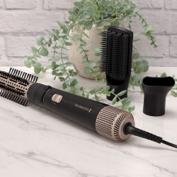 Remington AS7580 Hair Dryer and Styler, 1000W, Ionic Conditioning, Cool Shot, Ceramic Coating, Gray