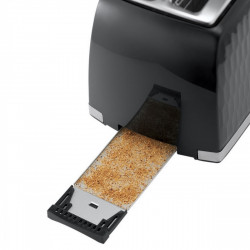 Russell Hobbs 26061-56 Toaster, 850W, 2-slice, High Lift, Wide Slots, Defrost, Black