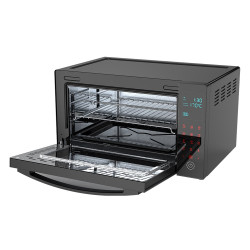 Електрическа Фурна AENO AEO0001,1600W, 30L, 8 Програми, Конвекция, Тоuch screen, LED дисплей, Осветление, Черен