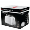 Тостер за хляб Russell Hobbs 26060-56, 850W, 2 филийки, Високо повдигане, Широки отвори, Размразяване, Бял