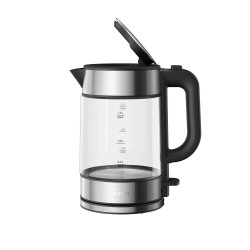 Βραστήρας Xiaomi Electric Glass Kettle, 2200 W, 1.7l, Гυαλί, Αυτόματη απενεργοποίηση, LED, Μαύρο