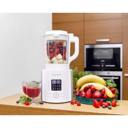 Blender AENO ATB0003, 800W, 1.75 L, 8 programe, Fierbere, Timer, LED, Display, Auto-curatare, Alb