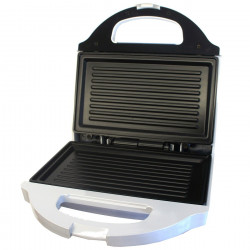 Sandwich maker LAMARQUE LSM-3160, 750W, Acoperire antiaderenta, Placi grill, Alb