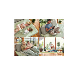 Dormeo Nature Aloe Vera II Mattress Topper D110081456, 5 cm, 140 x 200 cm, Orthocell 3D foam, CleanEffect, AirX System, Non-slip, White/Green