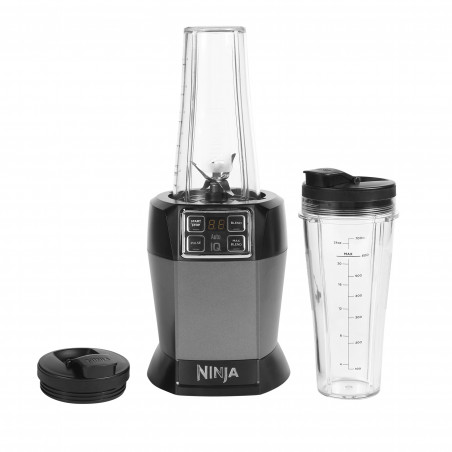 Blender Ninja BN495EU, 1000W, 700 ml, Auto-iQ tehnologie, Fara  BPA, Gri/Negru