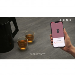 AENO EK7S AEK0007S Electric Kettle, 1.7L, WiFi, STRIX Protection, LED Display, Touch Screen, Black