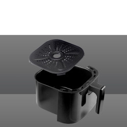 Beper P101FRI051 Hot Air Fryer, 1400 W, 5 L, 8 Programs, 80–200°C, Timer, Black