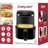 Beper P101FRI051 Hot Air Fryer, 1400 W, 5 L, 8 Programs, 80–200°C, Timer, Black