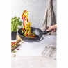 Klausberg KB 7691 Deep Frying Pan, 24 cm, Marble Coating, Induction, Black