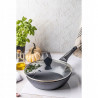 Klausberg KB 7692 Deep Frying Pan, 28 cm, Marble Coating, Induction, Black