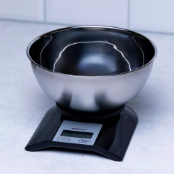 Kinghoff KH 1828 Kitchen Scale with Bowl, 5 kg, 2 L, LCD Display, TARE, Black