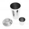 Set pentru cocktail Kinghoff KH 1389, 4 piese, Pahar masurare, Cleste, Inox