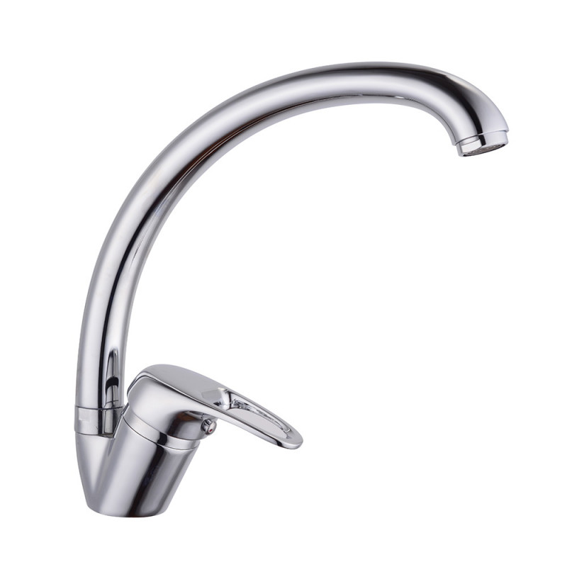 Rosberg R57100AZ5 Water Faucet, Vertical, Chrome Finish, Countertop Mount, Silver