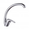 Rosberg R57100AZ5 Water Faucet, Vertical, Chrome Finish, Countertop Mount, Silver