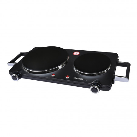 First Austria FA-5096-6 Double Infrared Hot Plate, 2500W, Thermostat, Handles, Black