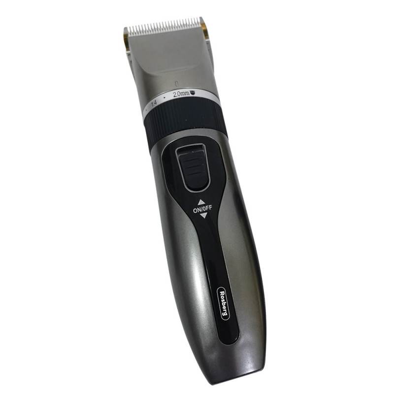Rosberg R51810K Hair Clipper, Cordless, 4 Combs, USB, 90 min, Silver