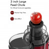 Royalty Line PJ-19001 Juicer, 700W, 2 speeds + Pulse, 0.450 L, Anti-drip system, Red