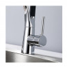 Rosberg R57100AZ7 Water Faucet, Vertical, 360° Swivel, Chrome/Black
