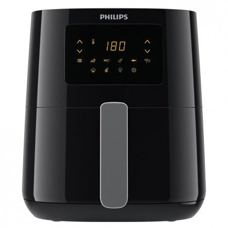 Φριτέζα αέρος Philips HD9252/70, 4.1L, 1400W, LED, 7 προεπιλεγμένα προγράμματα, 90% λιγότερα λιπαρά, Rapid Air, Μαύρο