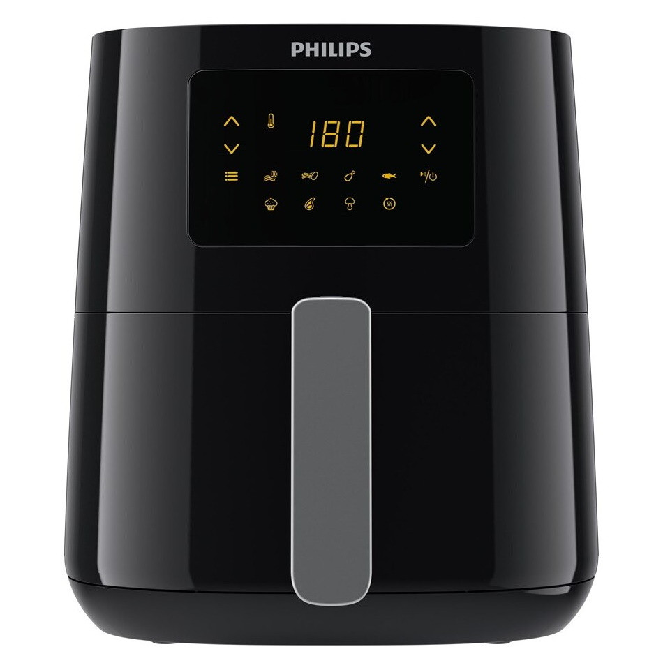 Friteuza cu aer cald Philips Airfryer Essential Collection compact digital, 4.1 L, 1400 W, Afisaj di