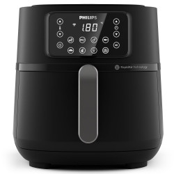 Friteuza cu aer cald Philips HD9285/93 seria 5000 XXL, 16 in 1 functii de gatit, 7.2 L (1.4 kg), Tehnologie Rapid Air, Apllicatie NutriU, Negru