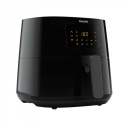 Фритюрник с горещ въздух Philips HD9280/70, 6.2L, 2000W, LED, 7 програми, 90% по-малко мазнини, Rapid Air, Черен