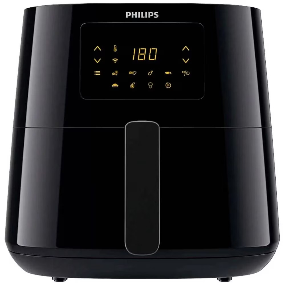 Friteuza cu aer cald Philips HD9280/70, 6.2L, 2000W, LED, 7 programe, Cu 90% mai putina grasime, Rap