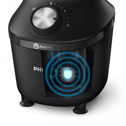 Блендер Philips HR2291/01, 600W, 2L, Технология Problend, 2 скорости + пулс, Черен