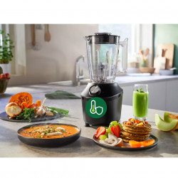 Blender Philips HR2291/01, 600W, 2L, Tehnologie Problend, 2 viteze, Pulse Negru