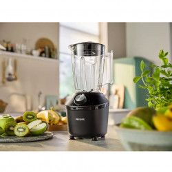 Blender Philips HR2291/01, 600W, 2L, Tehnologie Problend, 2 viteze, Pulse Negru