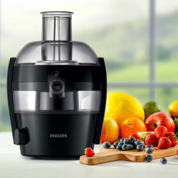 Αποχυμωτής Philips HR1832/00, 500W, 1.5L, QuickClean, Στόμιο  που αποτρέπει το στάξιμο, Μαύρο