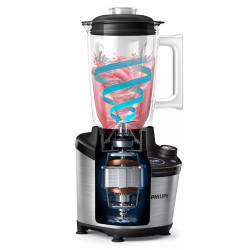 Blender Philips HR3760/00, 1500W, 2L, ProBlend Ultra, Viteza mare, Pulse, Aplicatie NutriU, Negru