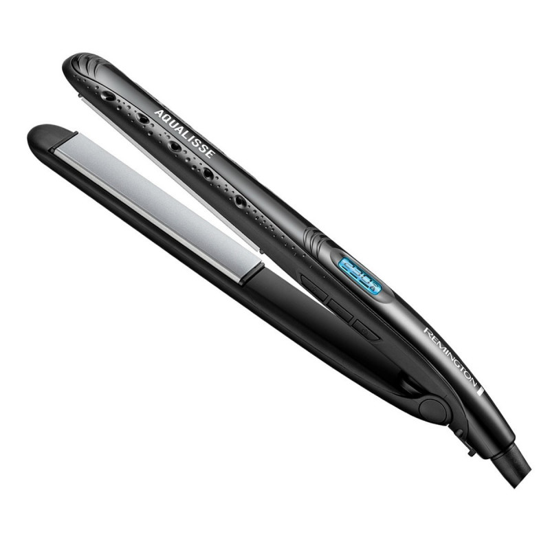 Remington S7307 Hair Straightener, 110 mm Ceramic Plates, Auto Shut-Off, For Wet and Dry Hair, Turbo Boost, Black