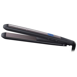 Remington S5505 Hair Straightener, 110mm Ceramic Plates, Auto Shut-Off, 230°C, Cool-Touch Tip, Black