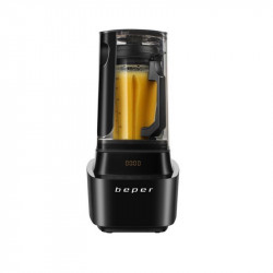 Beper BP.620 Vacuum Blender, 1000W, 1L, BPA-Free, Soundproof Lid, Soft Touch, 2 Speeds + Pulse, Black