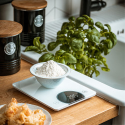 Adler AD 3173W Kitchen Scale, 10 kg, LED, Tare, g/lb:oz/ml/oz, White